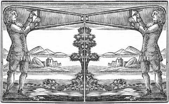 Robert Hooke, Portable Camera Obscura, 1660, mirrored